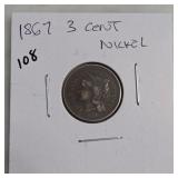 1867 Three-Cent Nickel