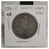 1846-O Seated Liberty Half Dollar, Silver
