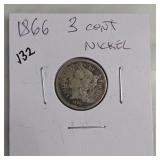 1866 Three-Cent Nickel