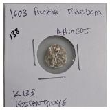 1603 Russia Tsardom Ahmedi Coin
