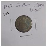 1837 Seated Liberty Dime