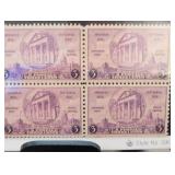 1936 Arkansas Centennial 3¢ Block Of 4 Stamps