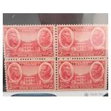 US #786 1936-7 Army Issue 2¢ Block Of Four