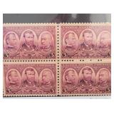 US #787 1936-37 Army Issue 3¢ Block (4)