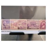 Five 1936 U.S. 3¢ Commemorative Stamps