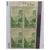 1934 U.S. #740 Yosemite Mint NH Block (4) PL #