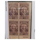 1940 U.S. #897 Equal Rights 3-Cent Plate Block