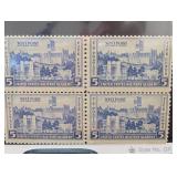 1936-7 US #789 West Point 5-Cent Mint NH Block 4