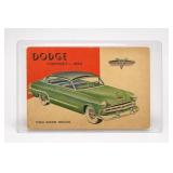 Dodge Coronet 1953 Two Door Sedan Card