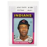 1975 Topps Frank Robinson #580 Signed Card