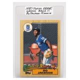 1987 Topps Bo Jackson Wrong-Back Error Card