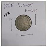 1865 Three-Cent Nickel