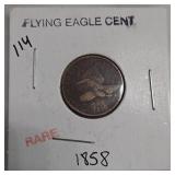 1858 Flying Eagle Cent