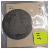 1859-O Seated Liberty Silver Half Dollar