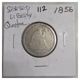 1856 Seated Liberty Quarter