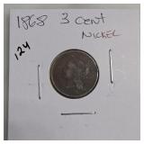 1868 Three-Cent Nickel