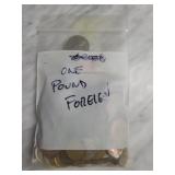 Mixed Foreign Coin Lot, One Pound