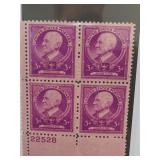 1940 US #871 Charles W. Eliot 3¢ Plate Block