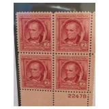 1940 US Scott #860 James Fenimore Cooper Block
