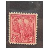 1927 US #643 Vermont Sesquicentennial 2¢ Stamp