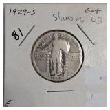 1929-S Standing Liberty Quarter, Good, Silver