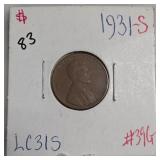 1931-S Lincoln Wheat Cent