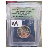 2000-S Massachusetts State Quarter, PR69 DCAM