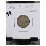 1866 Three-Cent Nickel