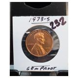 1973-S Lincoln Memorial Cent, Proof