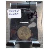1945-P Jefferson Nickel, Silver