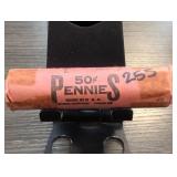 1963-D Lincoln Cent Roll, Choice Unc.
