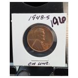 1948-S Lincoln Wheat Cent, Choice UNC