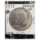 1973 Eisenhower Dollar, MS-65