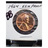 1964 Lincoln Memorial Cent, GEM Proof