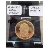 2009-S Polk Presidential Dollar, Proof