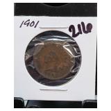 1901 Indian Head Cent