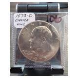 1973-D Ike Dollar, Choice UNC