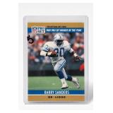 1989 Pro Set Barry Sanders Rookie Of The Year Card