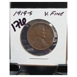1919-S Lincoln Wheat Cent, V. Fine