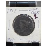 1817 Coronet Head Large Cent, G-4