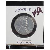 1943-S Lincoln Wheat Cent, Choice UNC