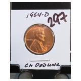 1954-D Lincoln Wheat Cent, UNC