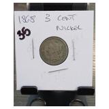 1868 3 Cent Nickel