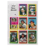 Topps Texas Rangers Player Card Lot With Checklist