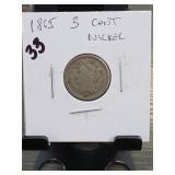 1865 Three-Cent Nickel