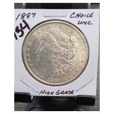 1887 Morgan Dollar, Choice UNC