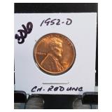 1952-D Lincoln Wheat Cent, UNC