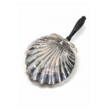 Oneida Silent Butler Silverplate Shell Tray