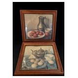 Henk Bos Still Life Framed Art Prints, Pair