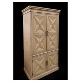 Noir Quadrant Geometric Cabinet With Drawers